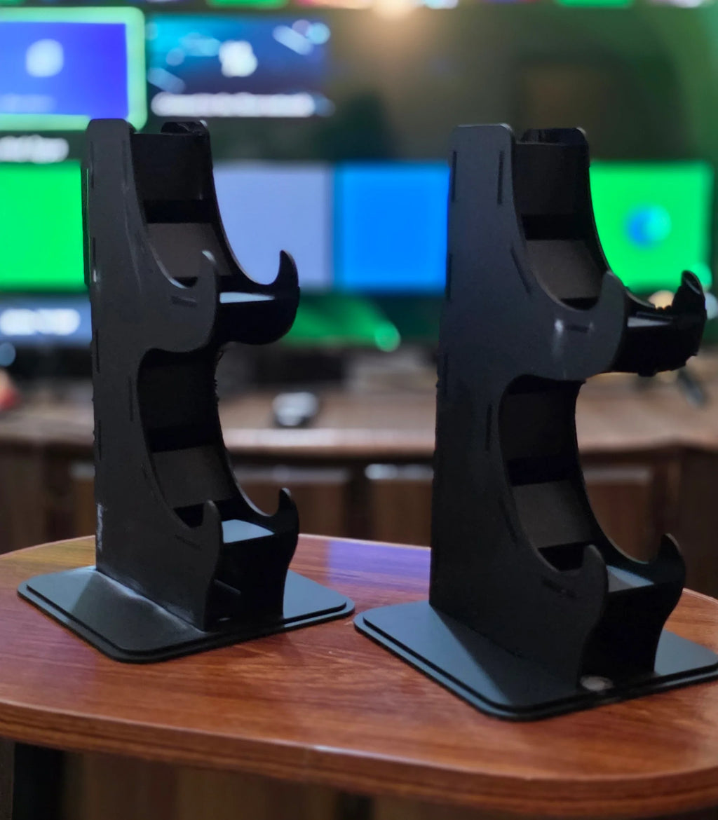 2 Tiers Acrylic Gaming Controller Stand - Desk Organizer for PS5, PS4, Xbox Series X/S Controllers
