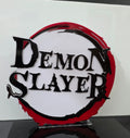 3D Layered Acrylic Demon Slayer Anime Logo Stand - Premium Desk Decor for Anime Fans