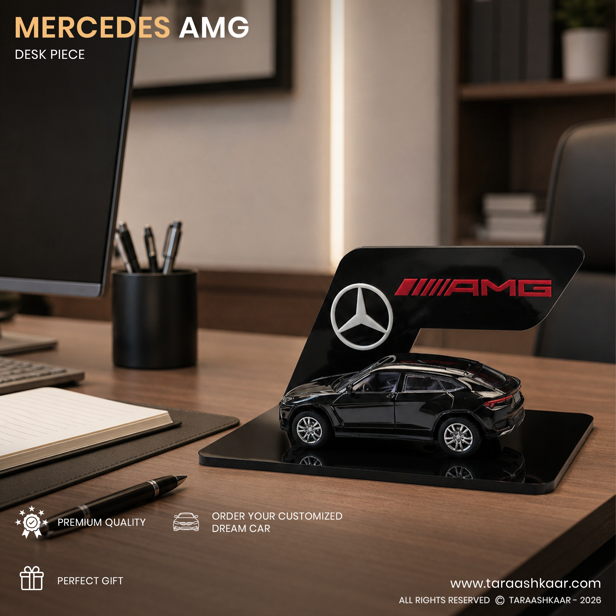 Supercar Acrylic Desk Display (Mercedes AMG & Ferrari Edition)