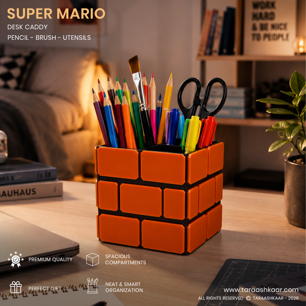 Super Mario Brick Desk Caddy