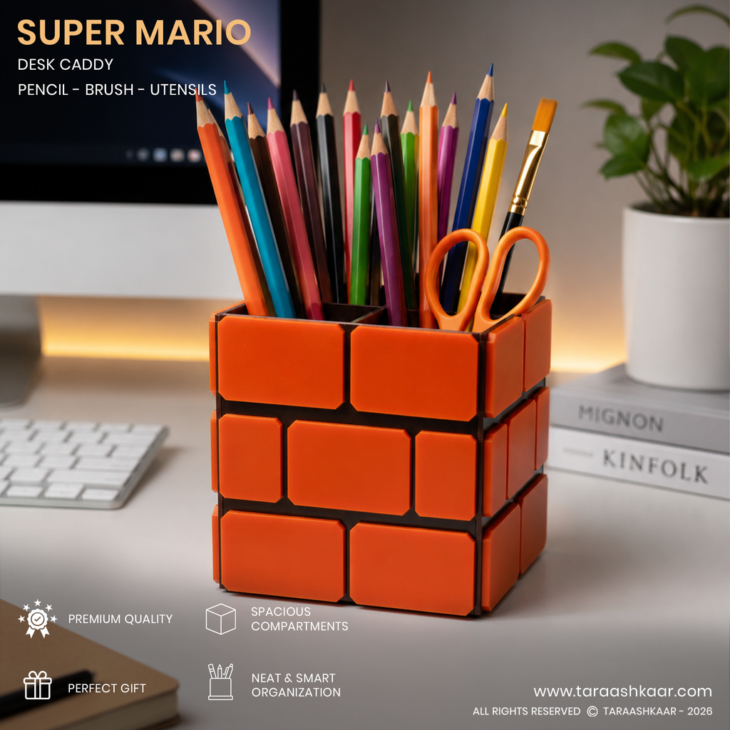 Super Mario Brick Desk Caddy