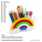 Rainbow Cloud Acrylic Pen & Pencil Holder
