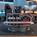 Formula 1 (F1) Monza Circuit 3D Acrylic Decor Piece | Premium Tabletop & Gaming Desk Accessory