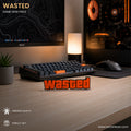 GTA WASTED Sign 3D Acrylic Gaming Desk Piece for Gamers