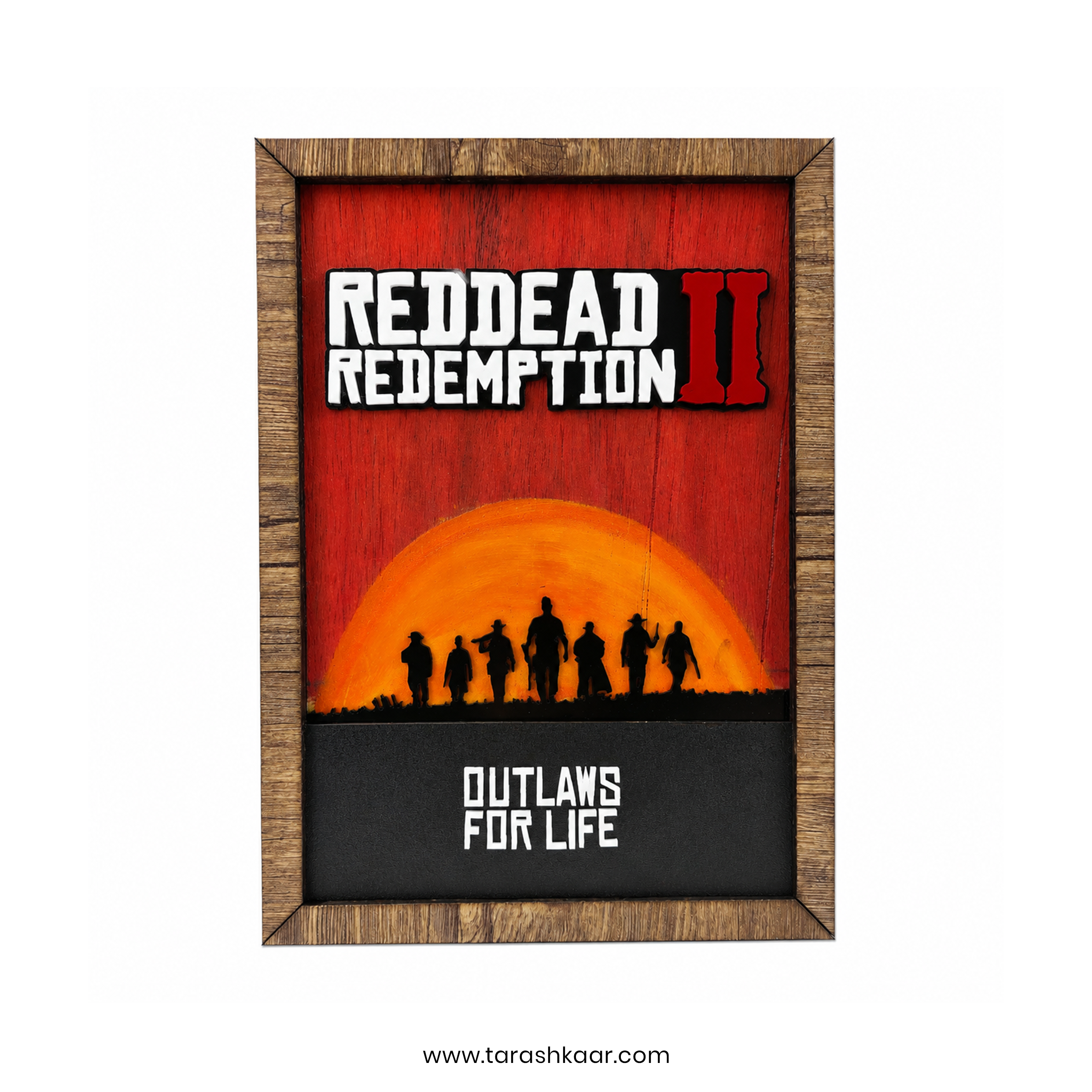 Red Dead Redemption 2 Acrylic Game Wall Frame