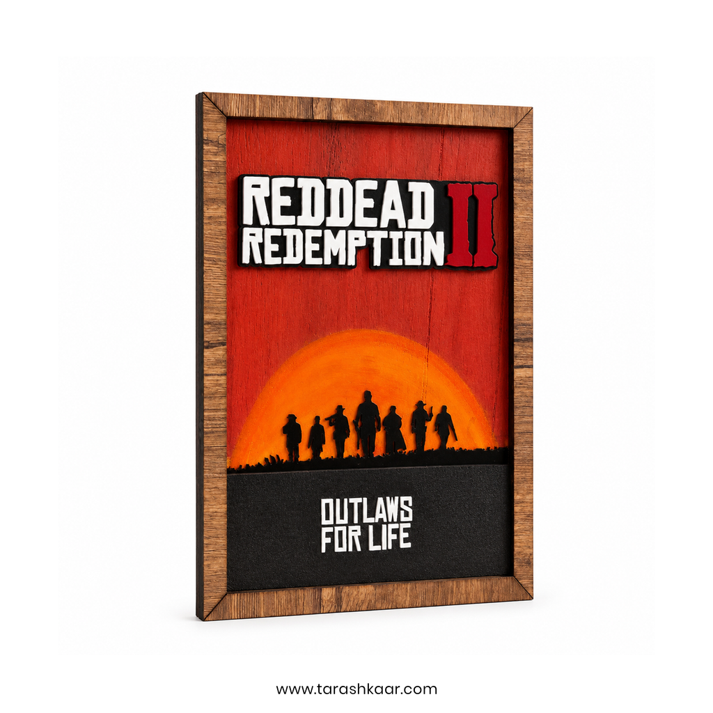 Red Dead Redemption 2 Acrylic Game Wall Frame