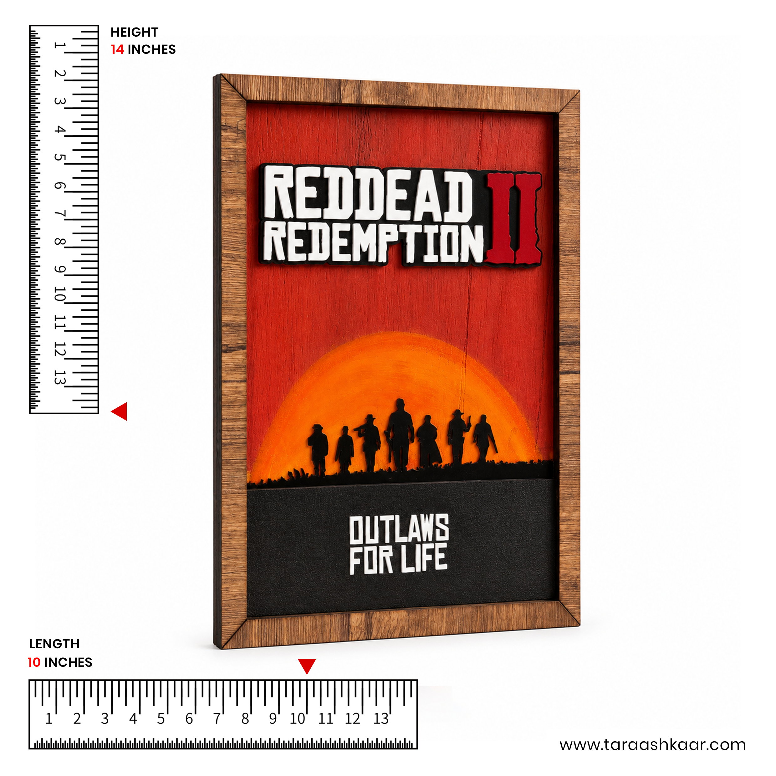 Red Dead Redemption 2 Acrylic Game Wall Frame