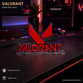 VALORANT Acrylic Gaming Desk Piece – LED Logo Stand for Gamers